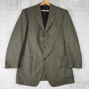 Ermenegildo Zegna Wool Cashmere Blazer Sports Coat Textured Canada Made Men 42R